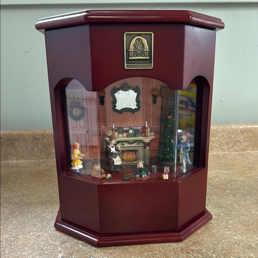 THOMAS PACCONI VICTORIAN MUSIC BOX WITH 6 DISCS MODEL TPC MB 401